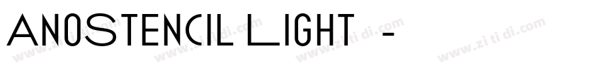 AnoStencil Light 嵌入字体转换